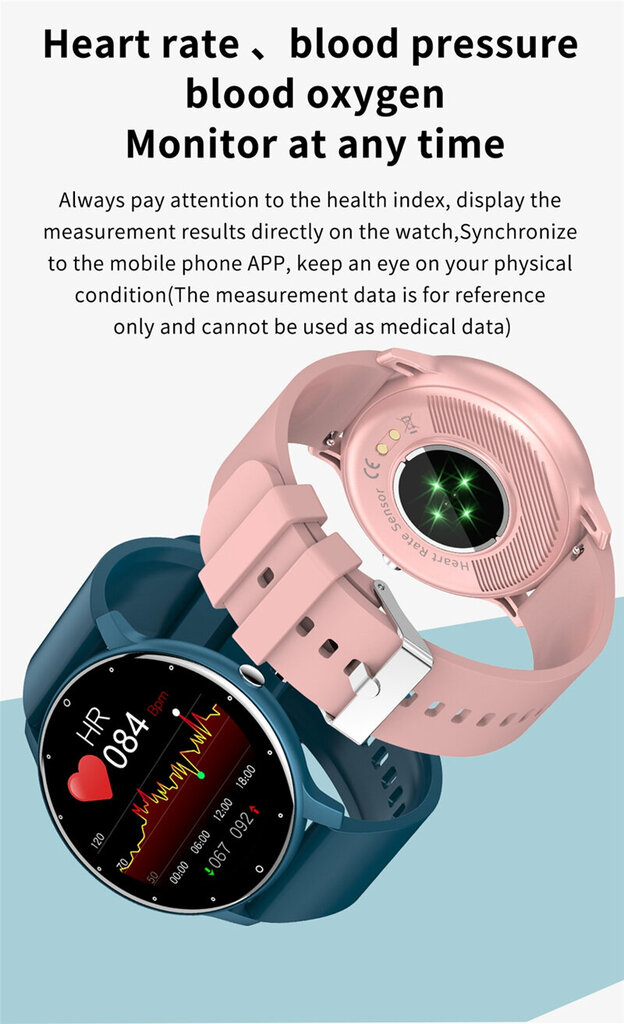 Livman ZL02D Blue цена и информация | Išmanieji laikrodžiai (smartwatch) | pigu.lt