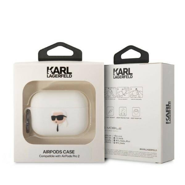 Karl Lagerfeld KLAP2RUNIKH skirtas AirPods Pro 2 kaina ir informacija | Ausinės | pigu.lt