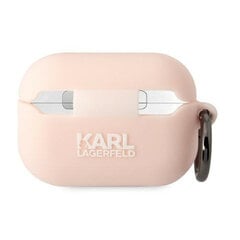 Karl Lagerfeld case for Airpods Pro 2 KLAP2RUNCHP pink 3D Silicone NFT Karl цена и информация | Аксессуары для наушников | pigu.lt