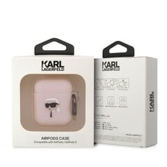 Karl Lagerfeld case for Airpods 1 | 2 KLA2RUNIKP white 3D Silicone NFT Karl цена и информация | Аксессуары для наушников | pigu.lt