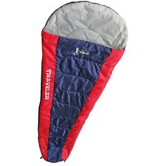 Spiwór traveler granatowo- czerwony 210x80/50cm Enero Camp цена и информация | Спальные мешки | pigu.lt