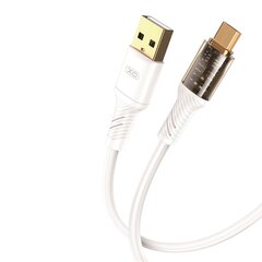 XO Clear cable NB229 USB - microUSB 1,0 m 2,4A white цена и информация | Кабели для телефонов | pigu.lt