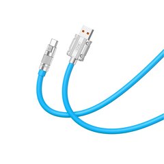 XO cable NB227 USB - USB-C 1,2 m 6A blue цена и информация | Кабели для телефонов | pigu.lt