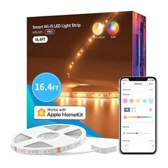 Smart Wi-FI LED Strip with RGBWW Meross MSL320 (5 meter) HomeKit цена и информация | Светодиодные ленты | pigu.lt