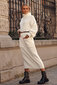Megzta suknelė moterims Makadamia, balta kaina ir informacija | Suknelės | pigu.lt