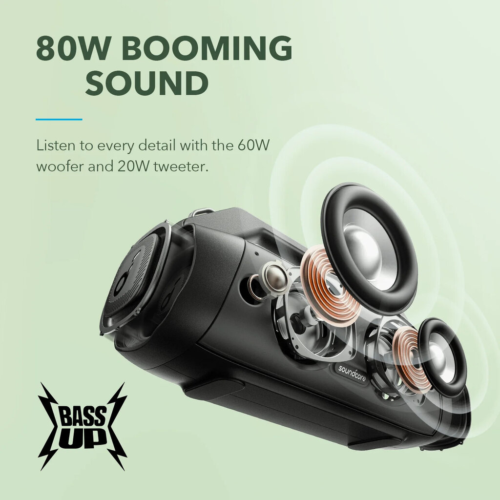 Soundcore Motion Boom Plus kaina ir informacija | Garso kolonėlės | pigu.lt