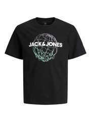 Jack & Jones детская футболка 12230872*01, черный 5715414353219 цена и информация | Рубашки для мальчиков | pigu.lt