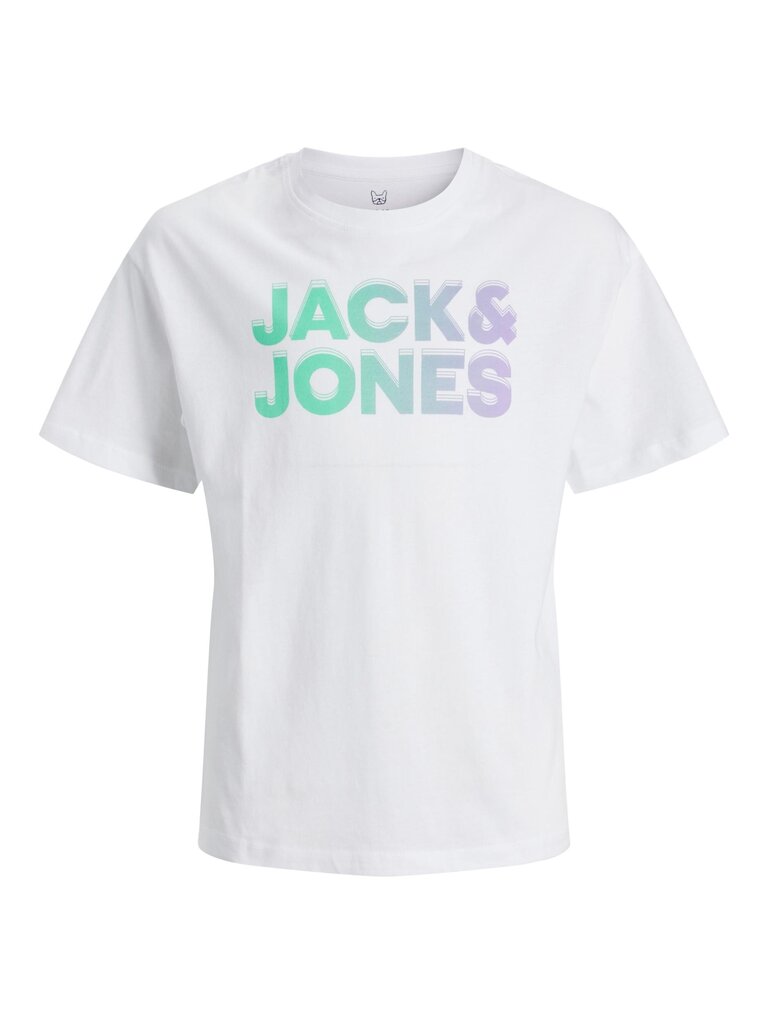 Marškinėliai mergaitėms Jack & Jones, balti цена и информация | Marškinėliai mergaitėms | pigu.lt