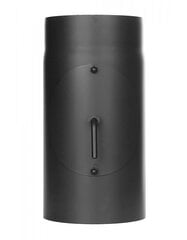 Труба для черного дымохода D 160 0.3m, с шибером и ревизией цена и информация | Принадлежности для отопительного оборудования | pigu.lt