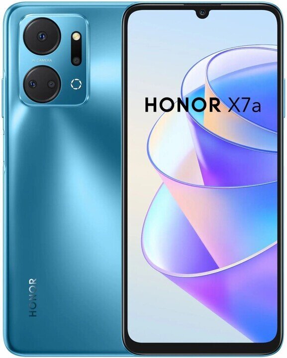 Honor X7A 4/128GB 5109AMLY Ocean Blue цена и информация | Mobilieji telefonai | pigu.lt