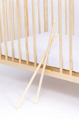 Vaikiška lovelė Lulaya, 120x60 cm, ruda kaina ir informacija | Kūdikių lovytės | pigu.lt