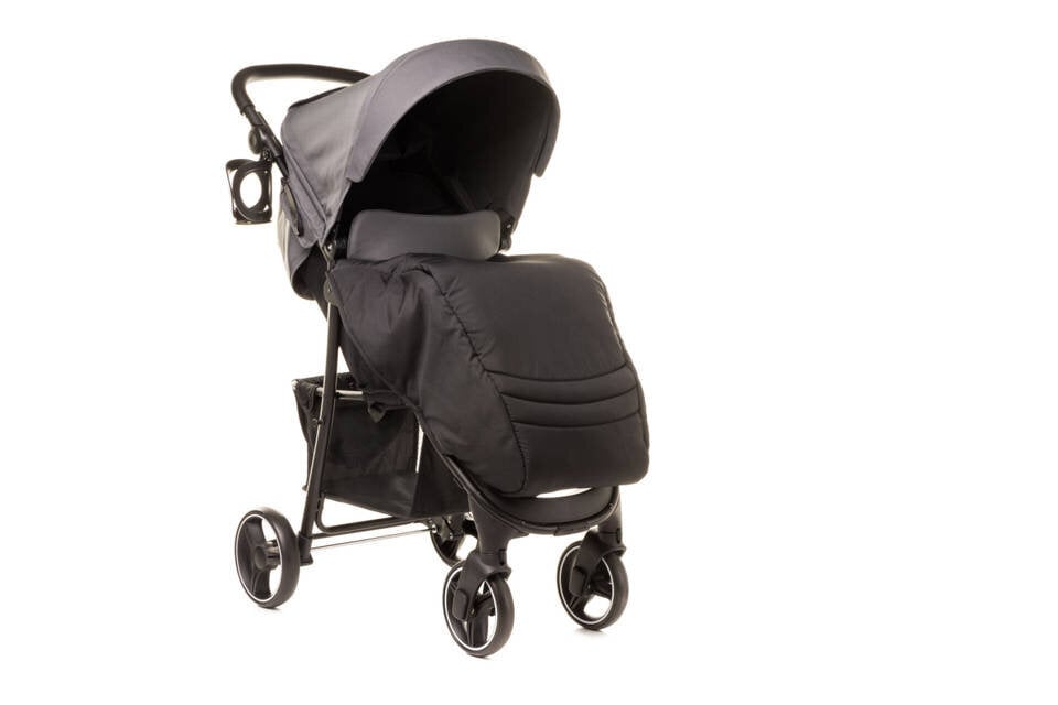 Universalus vežimėlis kūdikiui 4Baby Rapid XXIII, pilkas kaina ir informacija | Vežimėliai | pigu.lt