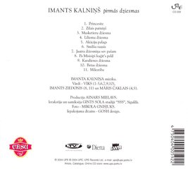 CD - Imants Kalniņš - Pirmās dziesmas kaina ir informacija | Vinilinės plokštelės, CD, DVD | pigu.lt