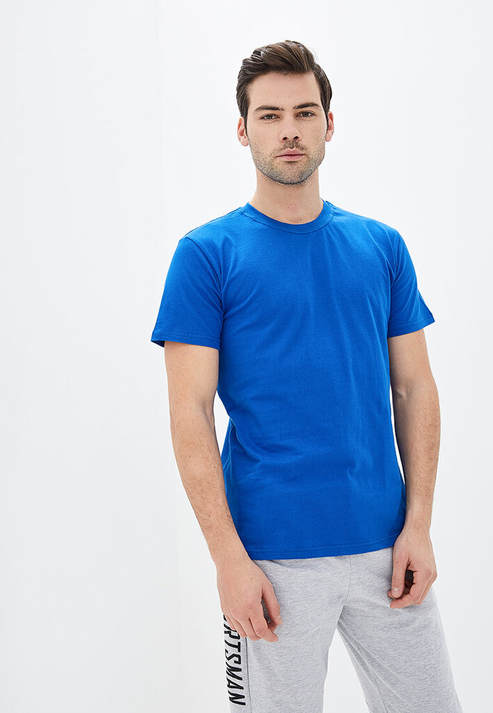 Marškinėliai vyrams Textile-Contact, mėlyni kaina ir informacija | Vyriški marškinėliai | pigu.lt