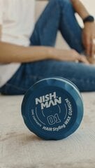 Plaukų formavimo vaškas Nishman Hair Styling Wax 01 GumGum vyrams, 150 ml kaina ir informacija | Plaukų formavimo priemonės | pigu.lt