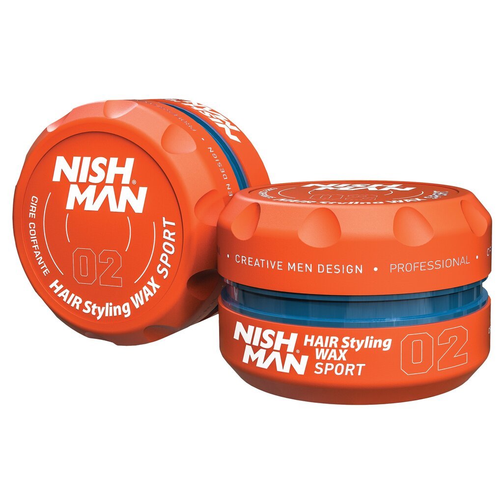 Plaukų formavimo vaškas Nishman Hair Styling Wax 02 Sport vyrams, 150 ml kaina ir informacija | Plaukų formavimo priemonės | pigu.lt