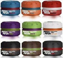 Plaukų formavimo vaškas Nishman Hair Styling Wax 02 Sport vyrams, 150 ml kaina ir informacija | Plaukų formavimo priemonės | pigu.lt