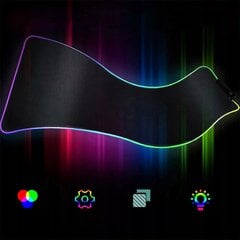 Большой коврик для мыши и клавиатуры RGB 80x30см цена и информация | Мыши | pigu.lt