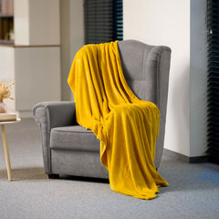 шерстяное одеяло 150x200 см teesa - желтый цена и информация | Покрывала, пледы | pigu.lt