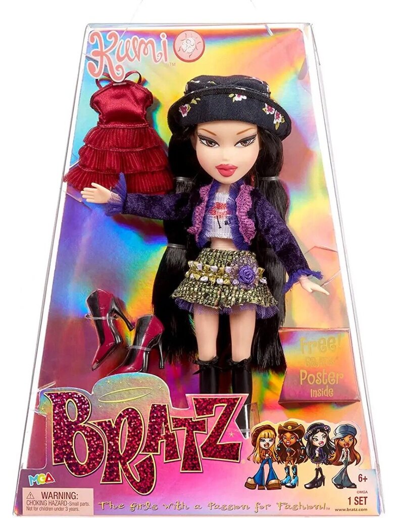 Lėlė Bratz Original Fashion Doll Kumi, 28 cm kaina ir informacija | Žaislai mergaitėms | pigu.lt