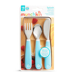набор инструментов детский Munchkin Splash 90253, синий цвет, 3 шт. цена и информация | Детская посуда, контейнеры для молока и еды | pigu.lt