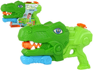 Водяной пистолет Lean Toys Dinosaur Tyrannosaurus, зеленый цена и информация | Игрушки для песка, воды, пляжа | pigu.lt