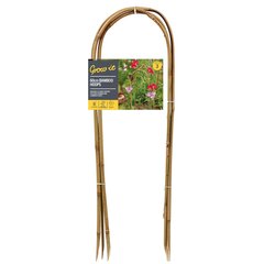 Bambukinė atrama GARDMAN 120 cm, 3vnt. ruda цена и информация | Садовые инструменты | pigu.lt