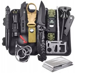 Многофункциональный комплект для выживания Mega Survival Kit 18in1, 4.5см цена и информация | Другой туристический инвентарь | pigu.lt