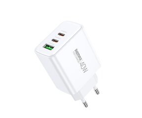 Бытовое зарядное устройство Remax RPP-U123 1USB+2USB-C 40Вт цена и информация | Remax Мобильные телефоны и аксессуары | pigu.lt