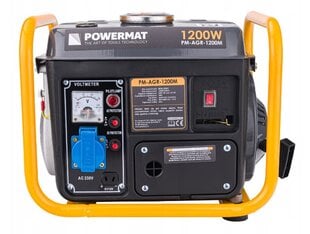 Бензиновый генератор Powermat 1200W цена и информация | Электрогенераторы | pigu.lt