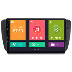 SEAT IBIZA 2009-13 Android-мультимедиа 9-дюймовый экран Автомагнитола GPS/WIFI/Bluetooth цена и информация | Автомагнитолы, мультимедиа | pigu.lt