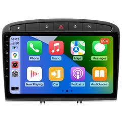 PEUGEOT 308 408 2007-20 Мультимедийный Android-планшет Экран 9 дюймов Автомагнитола GPS/WIFI/Bluetooth цена и информация | Автомагнитолы, мультимедиа | pigu.lt