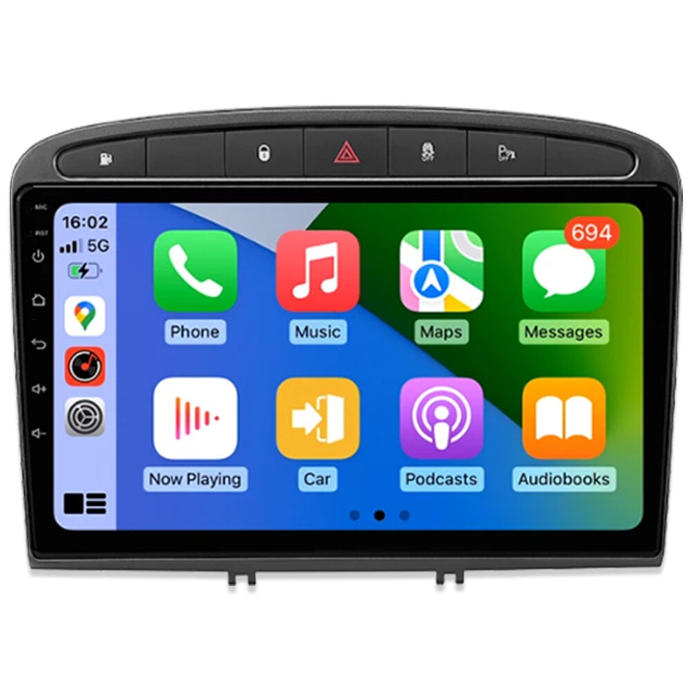 Android multimedija Peugeot 308 408 2007-20 цена и информация | Automagnetolos, multimedija | pigu.lt