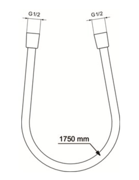 Dušo žarna Ideal Standard IdealFLex, 175 cm, juoda matinė BE175XG kaina ir informacija | Maišytuvų ir dušų priedai | pigu.lt