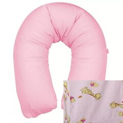 Maitinimo pagalvė Relax, rožinė, 100cm kaina ir informacija | Maitinimo pagalvės | pigu.lt