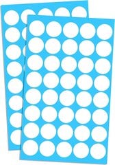 Виниловые наклейки белые круги - 2000 шт. (2 см) цена и информация | Интерьерные наклейки | pigu.lt