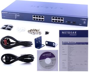 Netgear GS716T-300EUS kaina ir informacija | Netgear Tinklo įranga | pigu.lt