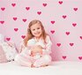 Vaikiškas interjero lipdukas Rožinės širdys kaina ir informacija | Interjero lipdukai | pigu.lt