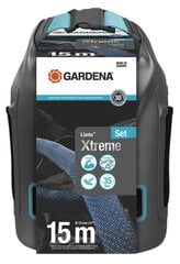 Tekstilinių žarnų komplektas su laikymo krepšiu Gardena Liano™ Xtreme, 15 m kaina ir informacija | Laistymo įranga, purkštuvai | pigu.lt