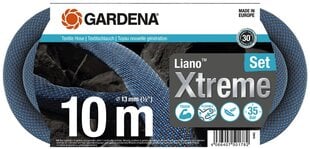 Комплект текстильных шлангов Gardena Liano Xtreme, 10 м цена и информация | Оборудование для полива | pigu.lt