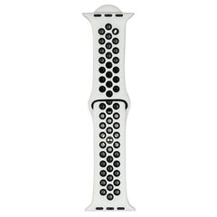 Beline pasek Apple Watch Sport Silicone 38|40|41mm biało-czarny white|black цена и информация | Аксессуары для смарт-часов и браслетов | pigu.lt