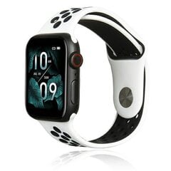 Beline pasek Apple Watch Sport Silicone 38|40|41mm biało-czarny white|black цена и информация | Аксессуары для смарт-часов и браслетов | pigu.lt