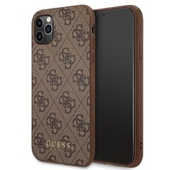 Guess GUHCN65G4GFBR iPhone 11 Pro Max 6,5" brązowy|brown hard case 4G Metal Gold Logo цена и информация | Чехлы для телефонов | pigu.lt