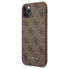 Guess GUHCN65G4GFBR iPhone 11 Pro Max 6,5" brązowy|brown hard case 4G Metal Gold Logo цена и информация | Чехлы для телефонов | pigu.lt