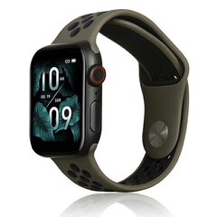 Beline pasek Apple Watch Sport Silicone 42|44|45|49mm brązowo-czarny brown|black цена и информация | Аксессуары для смарт-часов и браслетов | pigu.lt