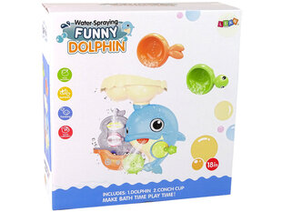 Vonios žaislas Lean Toys Funny Dolphin kaina ir informacija | Žaislai kūdikiams | pigu.lt