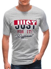 Marškinėliai vyrams Edoti s1766, pilki kaina ir informacija | Vyriški marškinėliai | pigu.lt