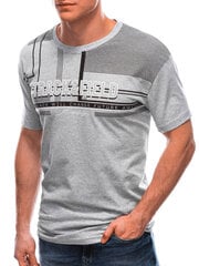 Marškinėliai vyrams Edoti s1765, pilki kaina ir informacija | Vyriški marškinėliai | pigu.lt