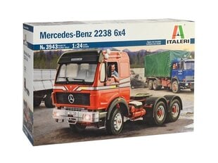 Konstruktorius Italeri Mercedes-Benz 2238 6x4, 1/24, 3943 kaina ir informacija | Konstruktoriai ir kaladėlės | pigu.lt