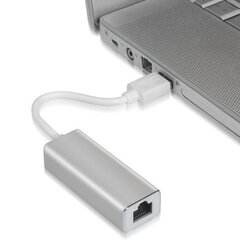 USB – Ethernet adapteris Aisens A106-0049 Balta 15 cm kaina ir informacija | Adapteriai, USB šakotuvai | pigu.lt